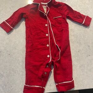 Red Baby One Piece Pajama